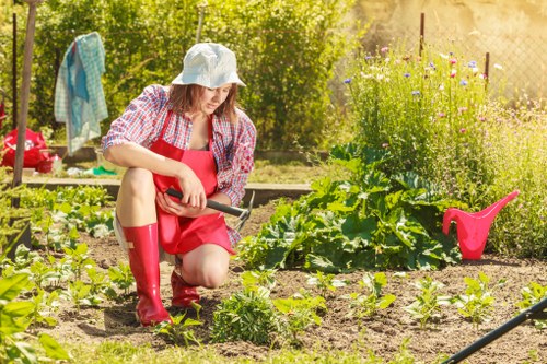 Charity reuse partnership for reclaimed garden materials in Hernehill