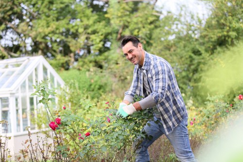 Local garden drainage improvement for a village property